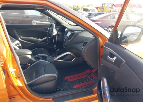 2016 Hyundai Veloster Turbo из США, поврежденный, VIN KMHTC6AE1GU293505